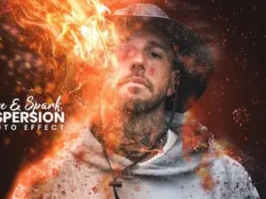fire and spark photo effect