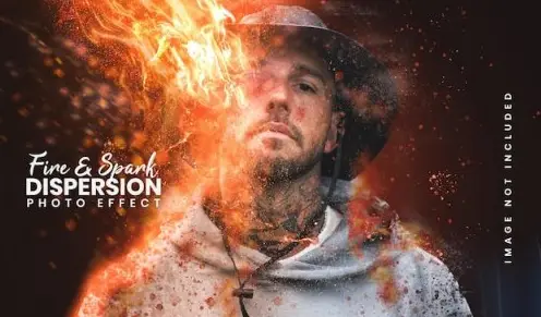Fire And Spark Photo Effect