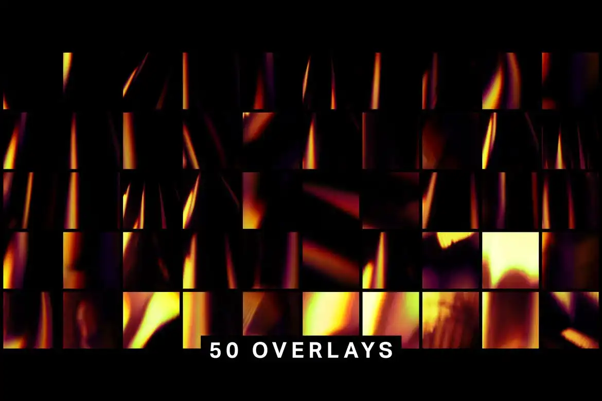 firey light leak kit 10 brushes 50 overlays 4