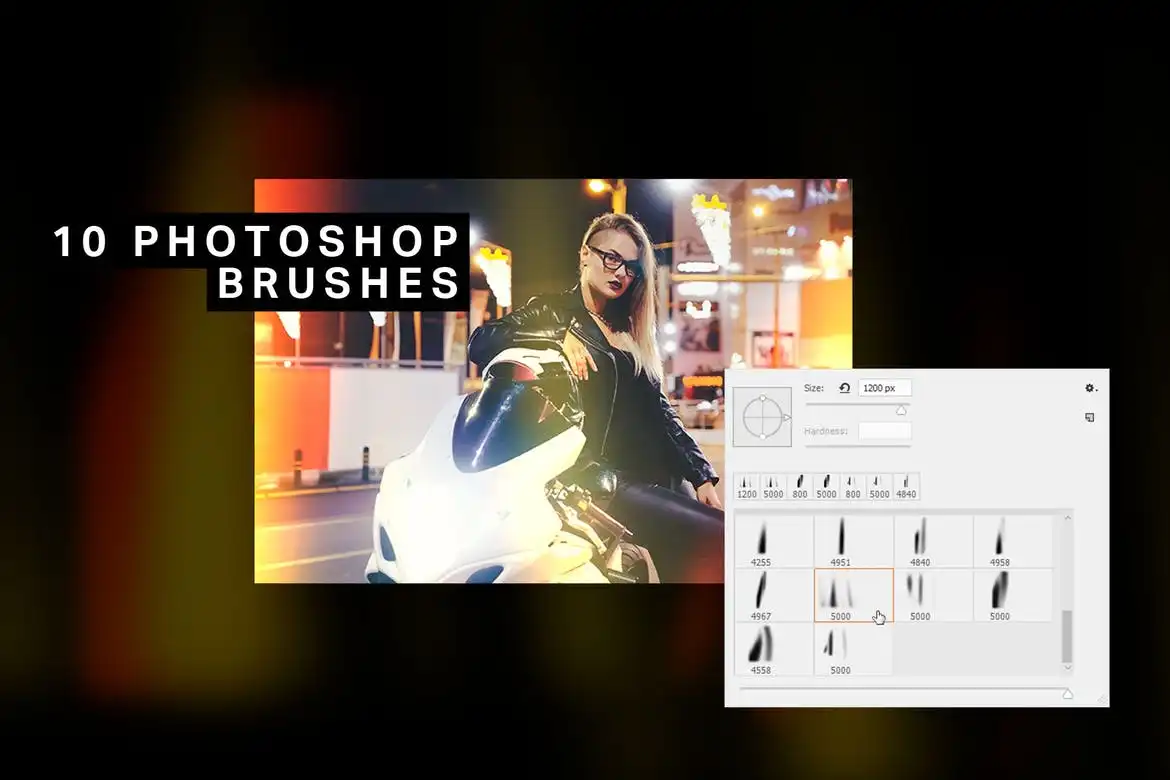 firey light leak kit 10 brushes 50 overlays