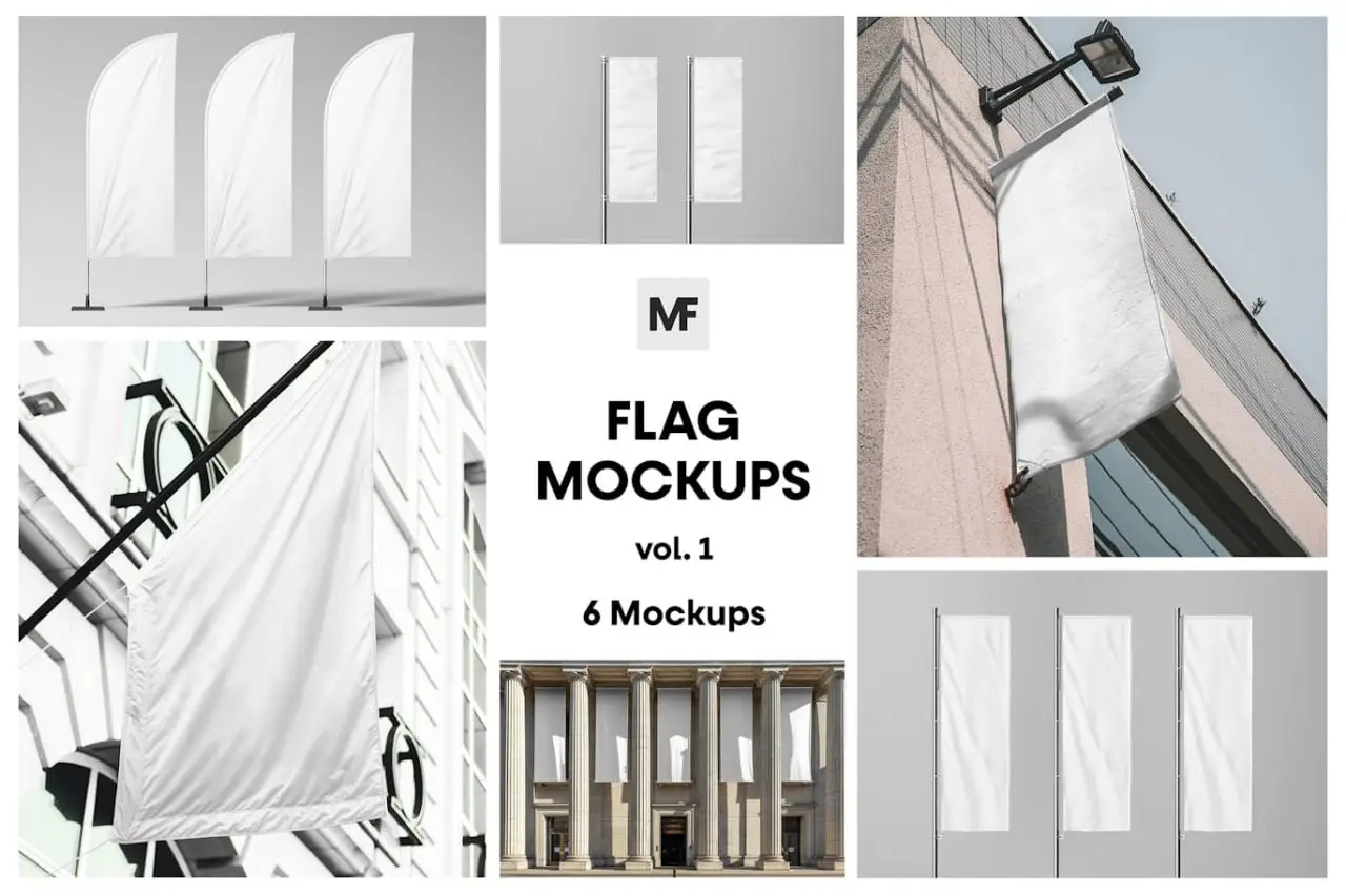 Flag Mockups Vol.1-Signage
