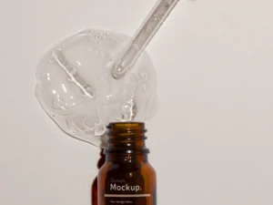 flat lay fluid product mockup