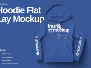 flat lay hoodie mockup