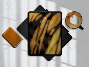 flat lay ipad mockup template