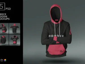 fleece hoodie mockups