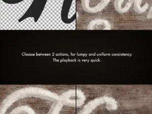 flour powder photoshop actions