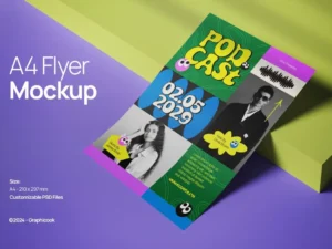 flyer a4 mockup