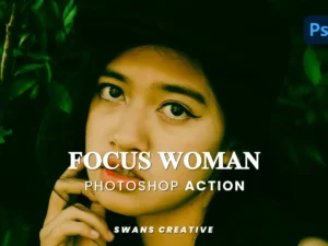focus woman photoshop action 3