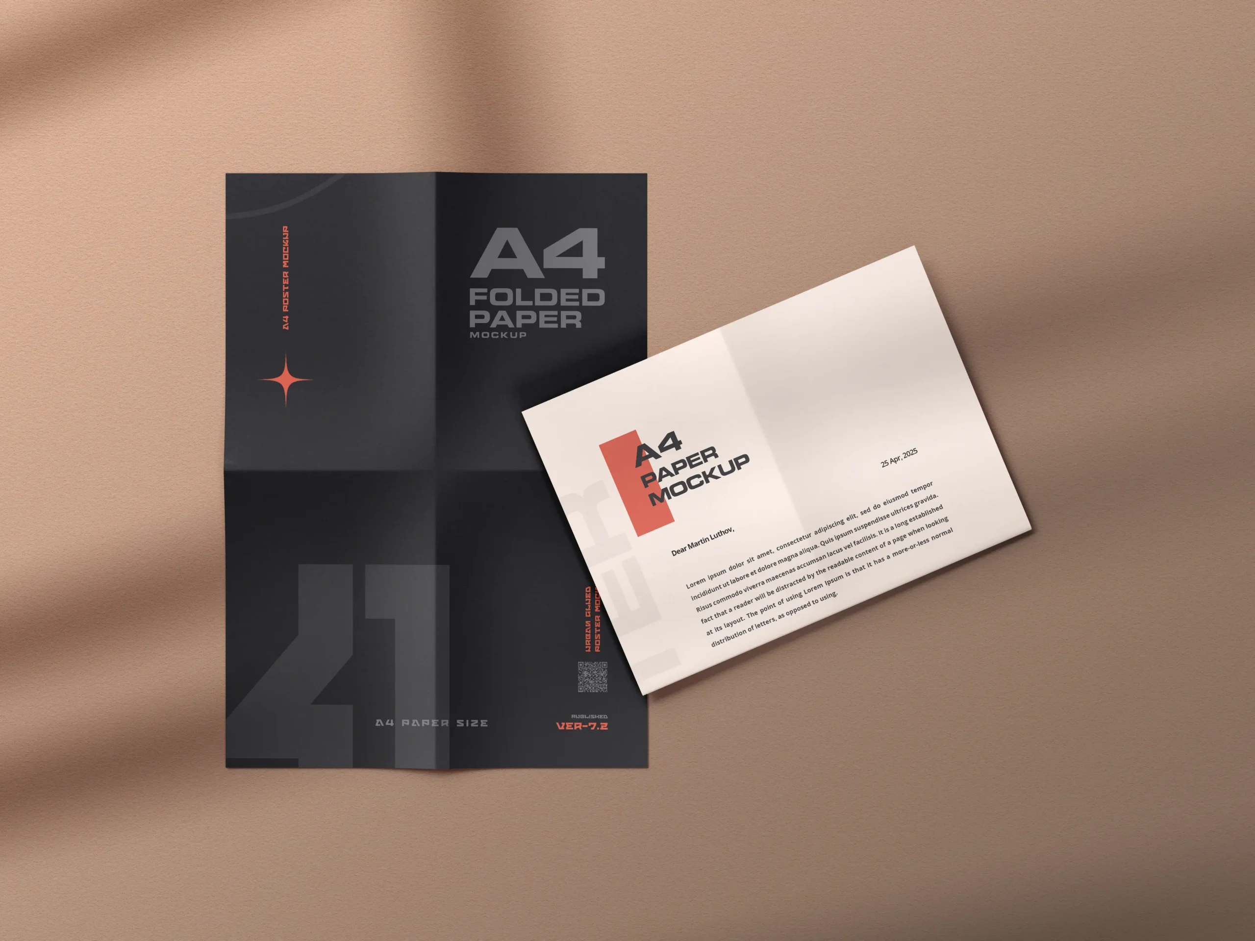 Folded Paper Mockup Set 11 folded paper mockup set 8
