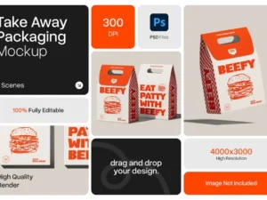 food bag mockup