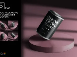 food packaging tin container mockups 6