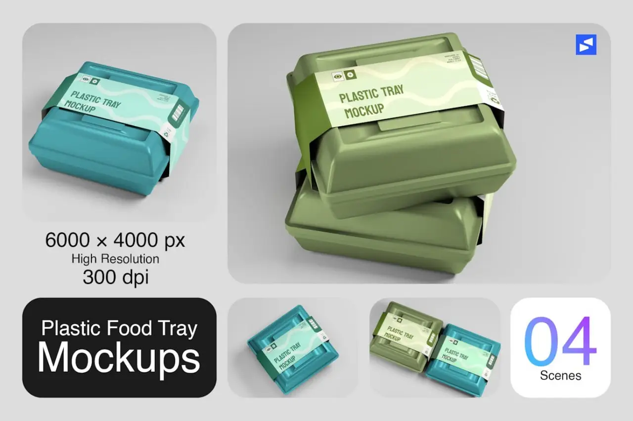 Food Tray Mockup