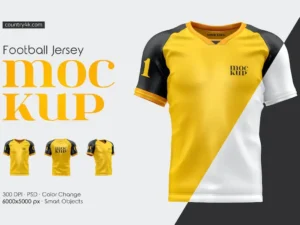 football jersey mockup set 4