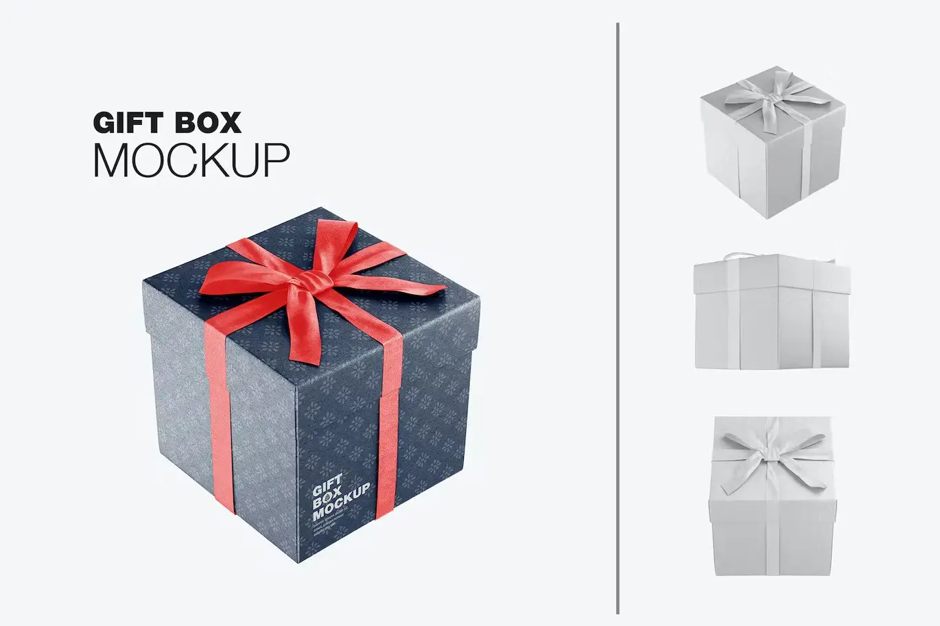 Gift Box Mockup Set