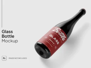 glass bottle mockup 2