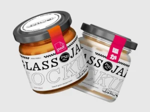glass jar mockup
