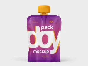 glossy doy pack mockup set 1