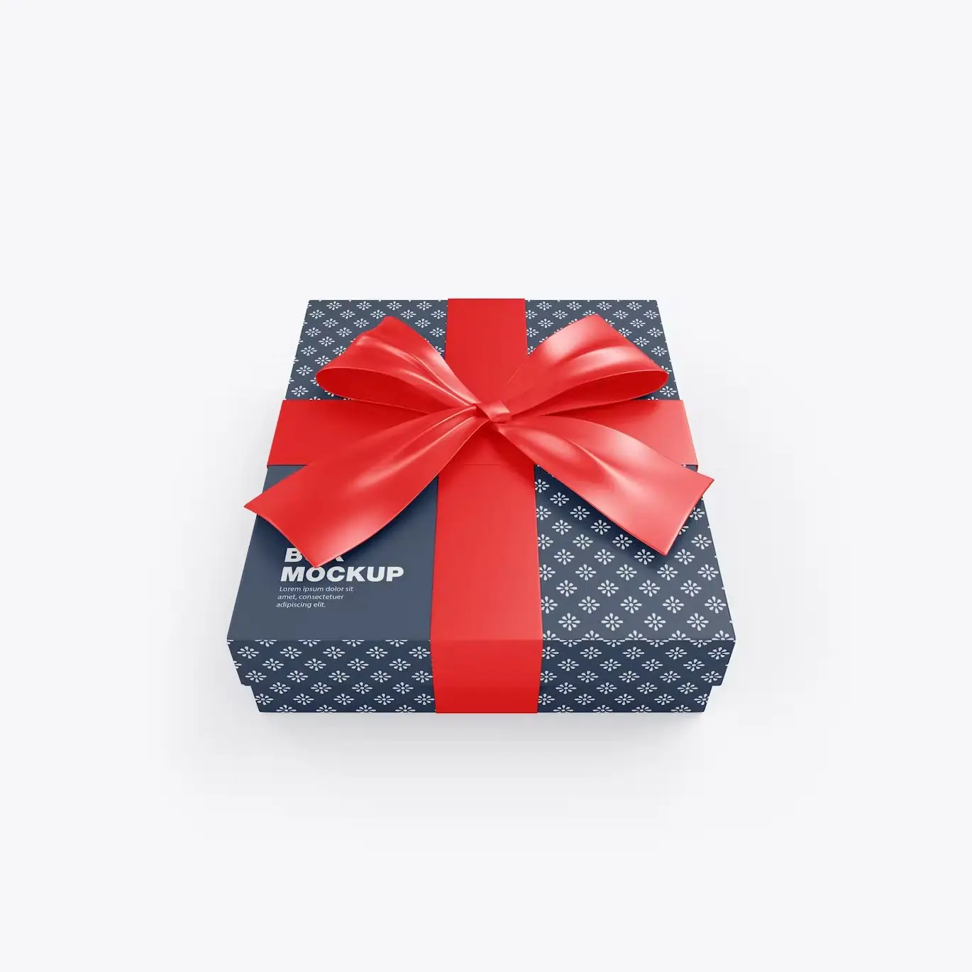 Glossy Gift Box Mockup 3 glossy gift box mockup 2