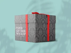 glossy gift box mockup 7
