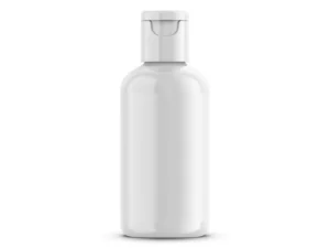 glossy plastic cosmetic bottle mockup