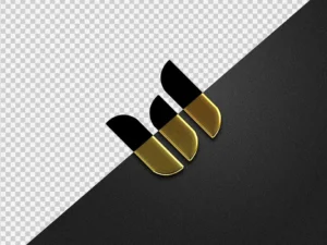 gold silver logo mockup 2