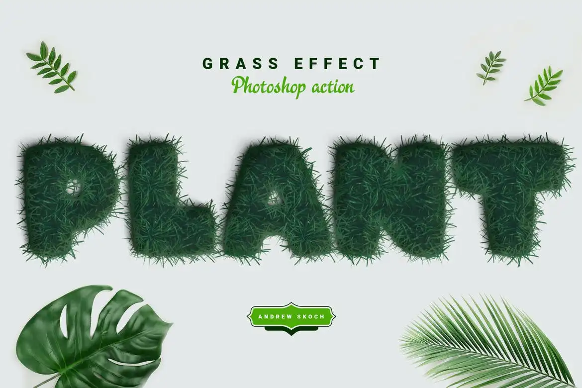 Grass Effect Photoshop Action v4