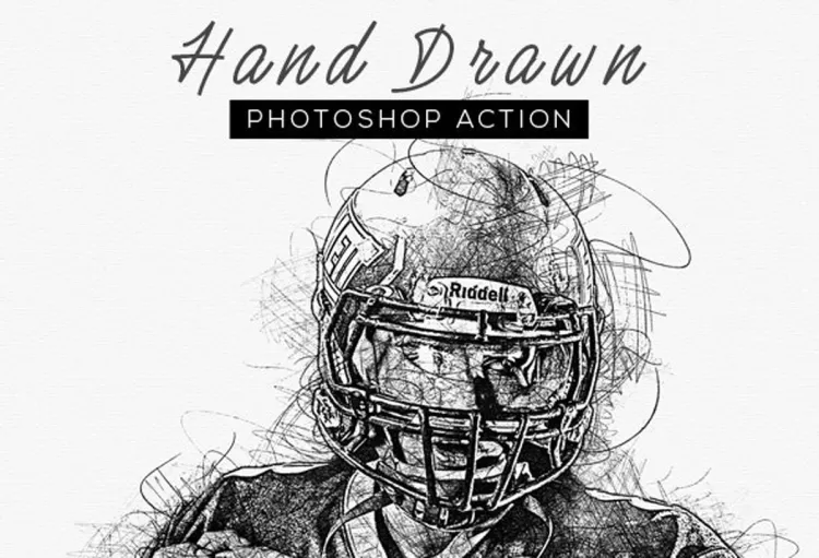 Hand Drawn Photoshop Action
