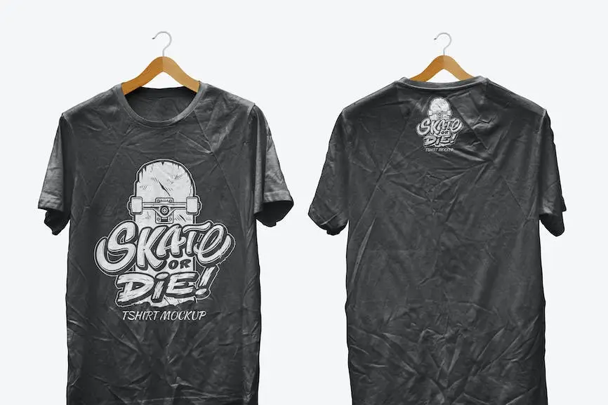 Hanger Tshirt Front Back Mockups