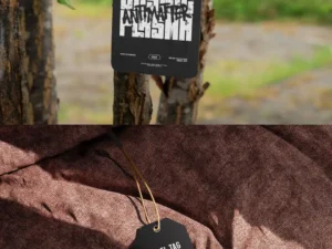 hangtag outdoor mockup