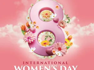 happy international womens day flyer and social media post template