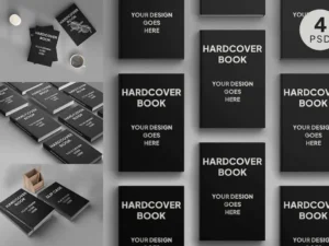 hardcover book mockup photoshop template
