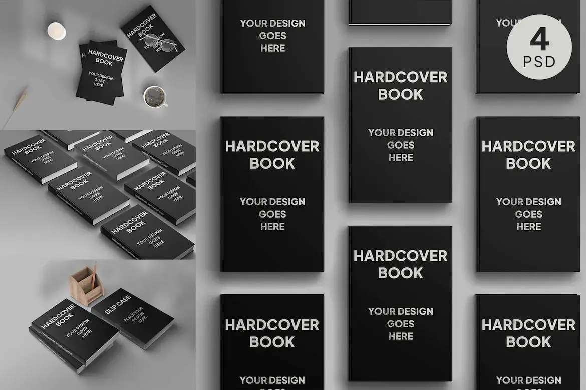 Hardcover Book Mockup Photoshop Template