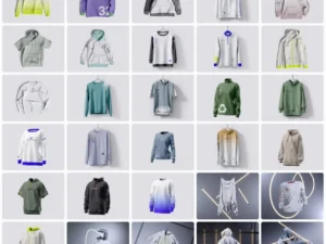 high quality hoodie mockups set by 3