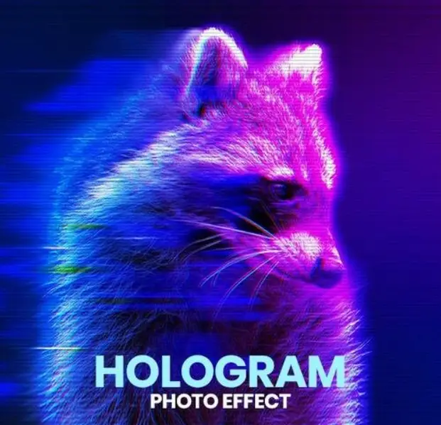 Hologram Photo Effect
