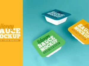 honey sauce mockup