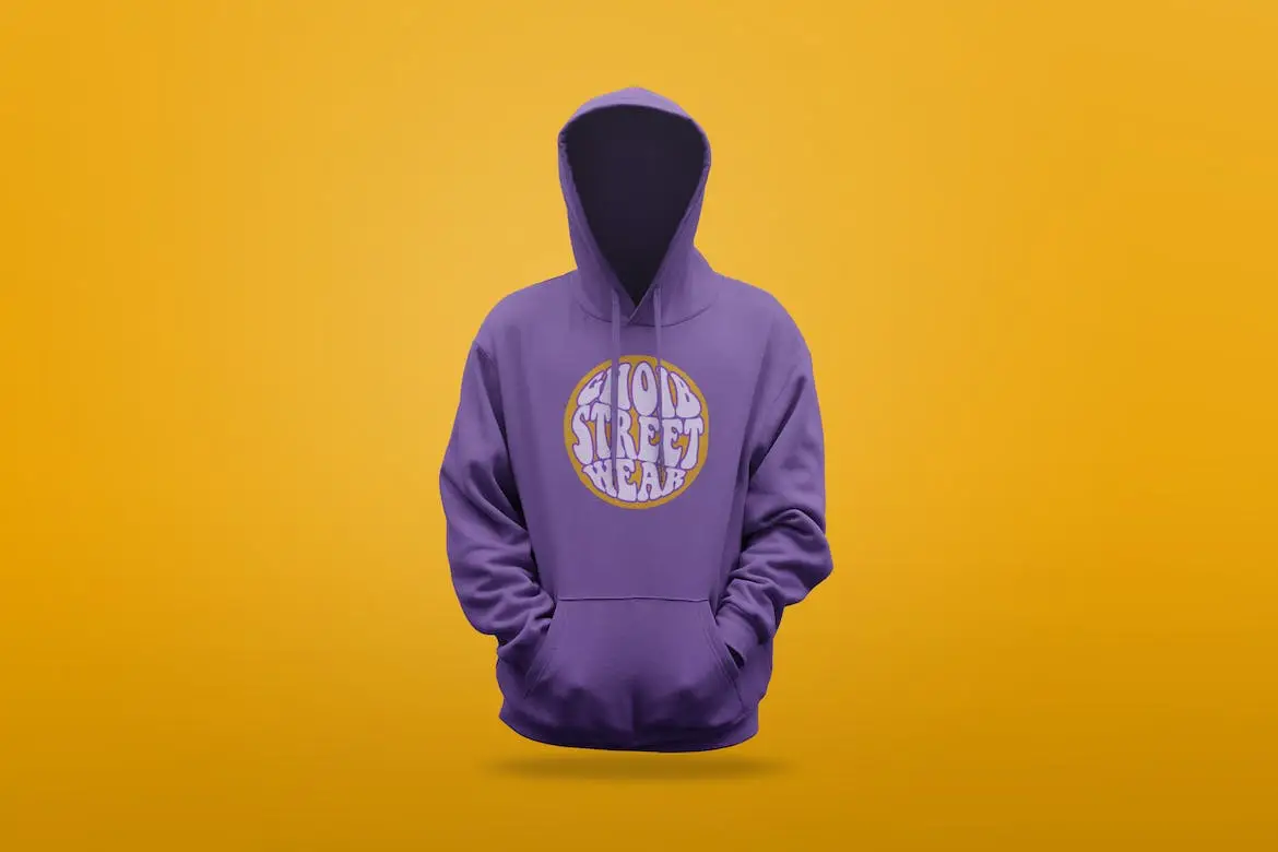 Hoodie Jacket On Empty Background Mockup