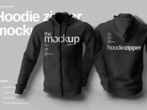 hoodie zipper mockup