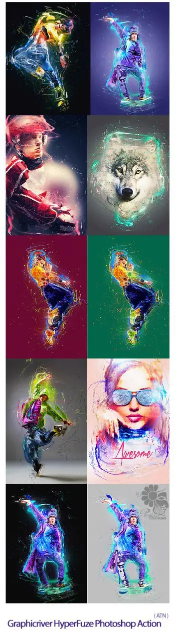 Hyperfuze Photoshop Action