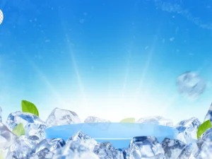 ice cubes podium