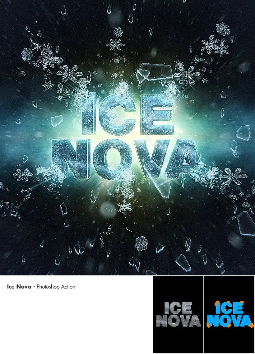 Ice Nova-Photoshop Action 11 ice nova photoshop action