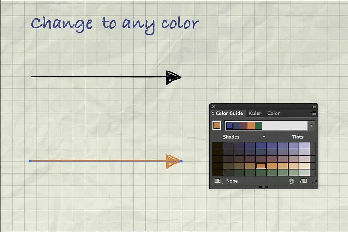 Illustrator Arrow-Shaped Art Brushes