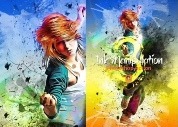 Ink Manipulation Photoshop Action 1