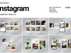 instagram mockup set
