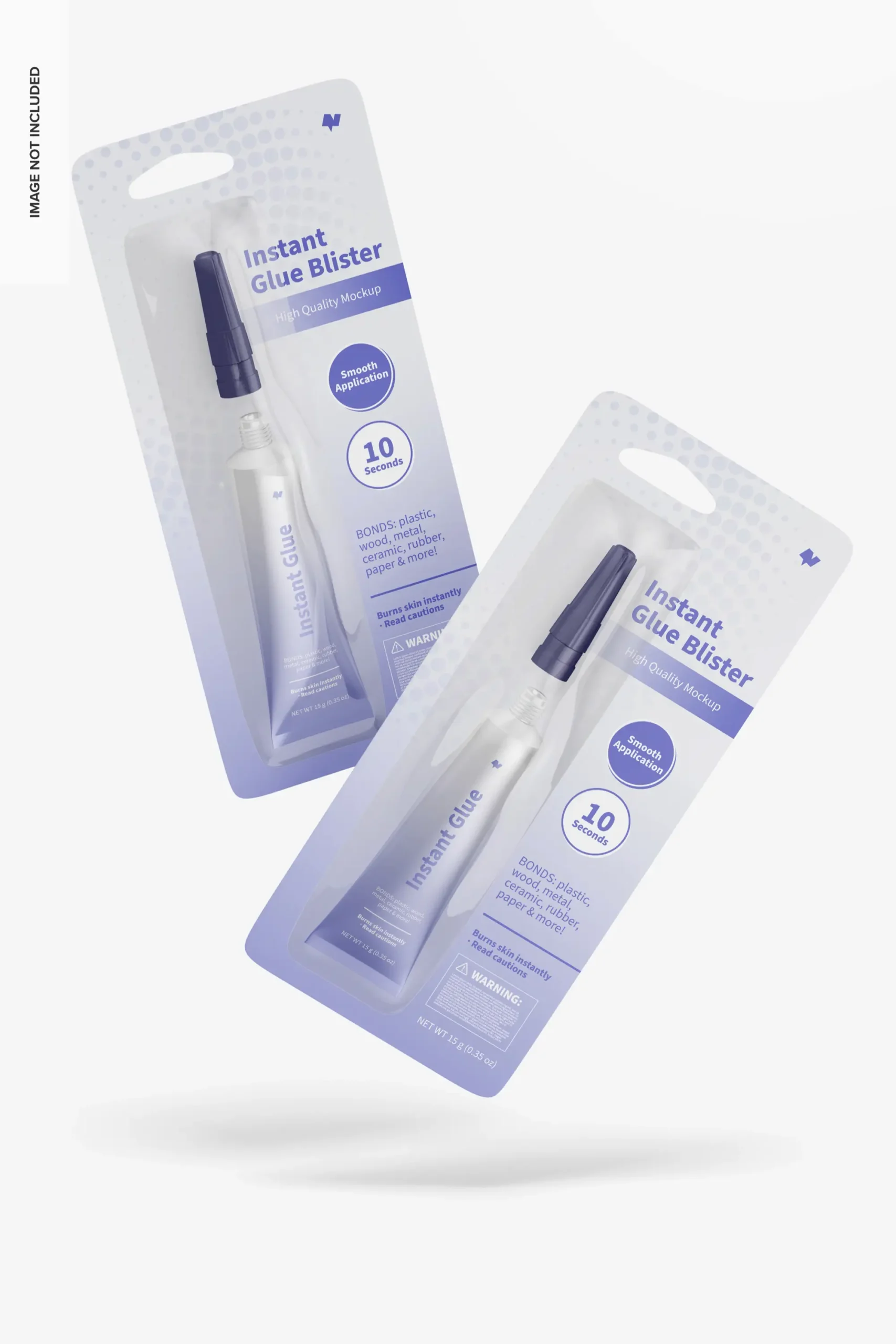 Instant Glue Blisters Mockup