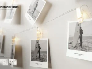 instant photo mockup