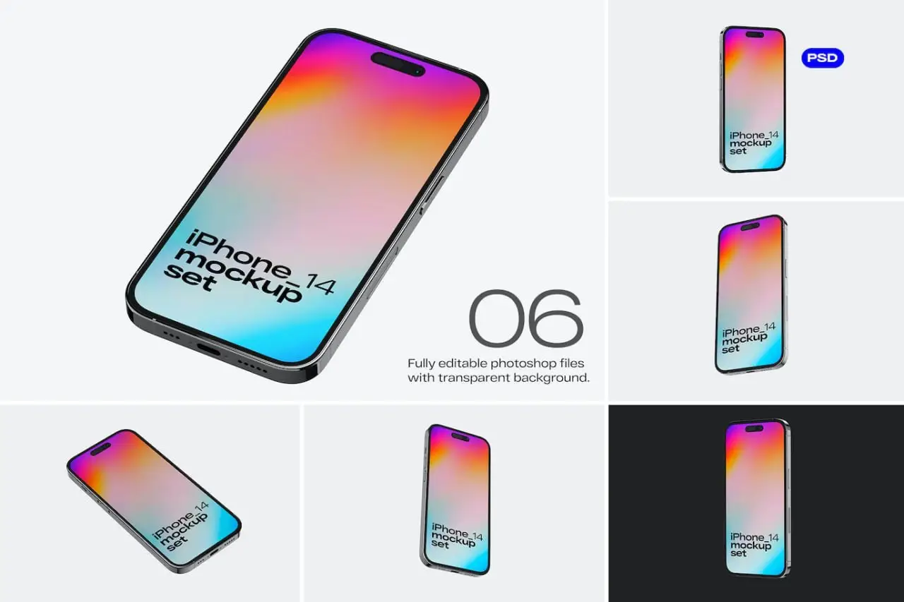 Iphone 14 Mockup Set Vol