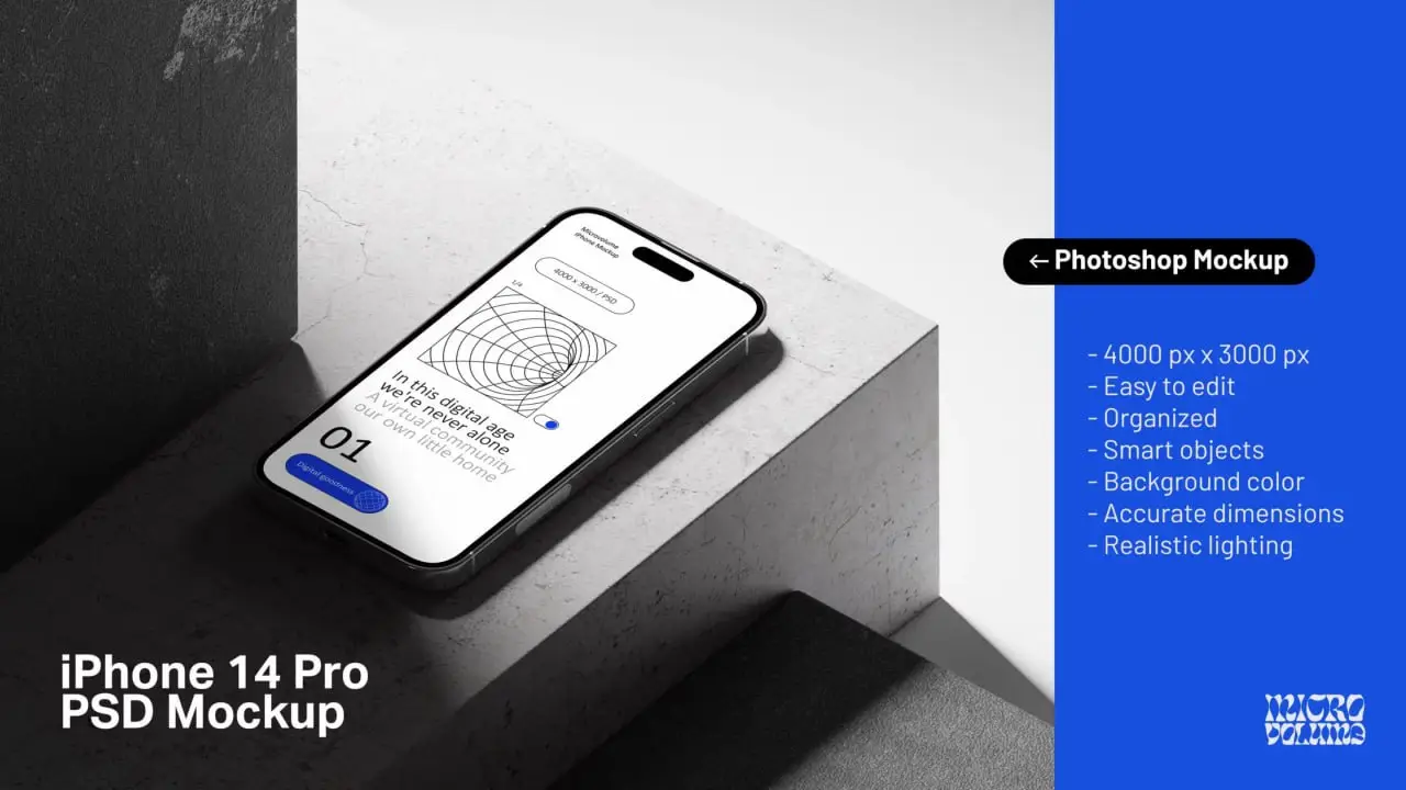 Iphone 14 Pro Mockup 01 Psd