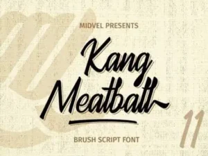 kang meatball script font