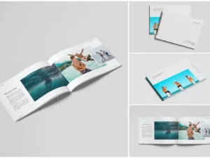 landscape magazine mockup