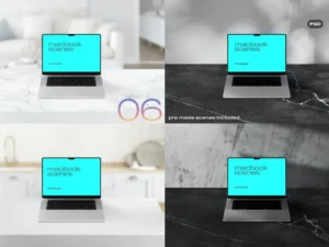 laptop mockup scenes psd